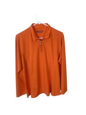 Bermuda Sands Ladies Outdoor Shirt XL Orange Long Sleeve Shirt Wick Away
